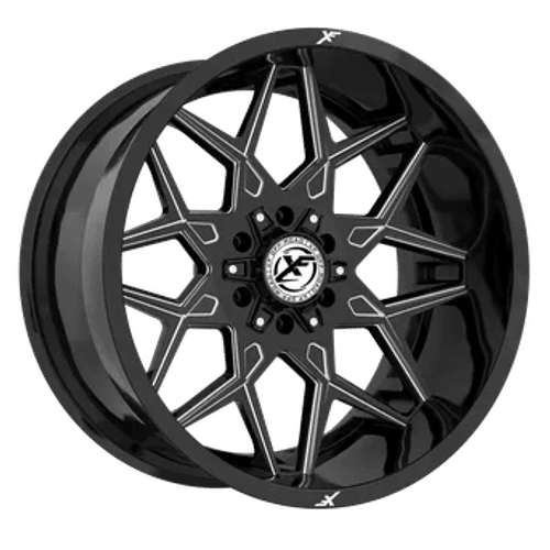 XF OFFROAD XF-238 Gloss Black Milled 18x9 5x127/5x139.7 Wheels | Offset: 0 | Backspace: 5 | Bore: 78.1