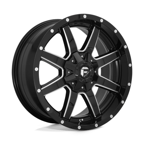 Fuel D610 GLOSS BLACK MILLED 22x10 6x135/6x139.7 Wheels | Offset: 10 | Backspace: 5.89 | Bore: 106.1