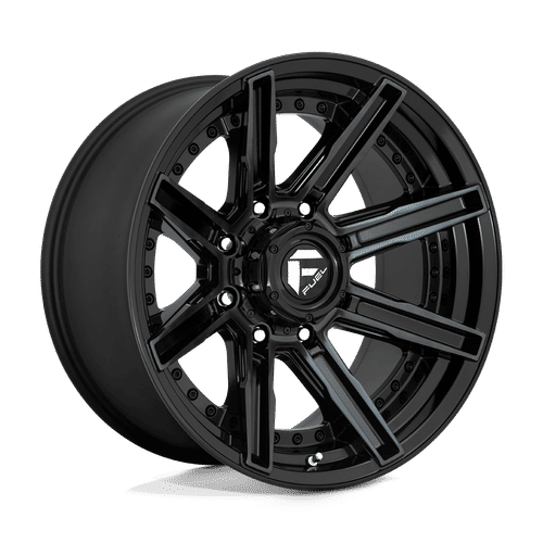 Fuel D708 GLOSS MACHINED DOUBLE DARK TINT 20x10 8x165.1 Wheels | Offset: -18 | Backspace: 4.79 | Bore: 125.1