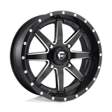 Fuel D538 MATTE BLACK MILLED 18x7 4x137 Wheels | Offset: 13 | Backspace: 4.51 | Bore: 110.1