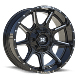 TWISTED OFF-ROAD TW2 Gloss Black Milled 22x12 6x135/6x139.7 Wheels | Offset: -44 | Backspace: 4.75 | Bore: nan