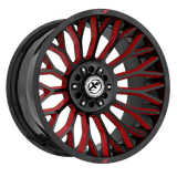 XF OFFROAD XF-237 Gloss Black Milled Red 20x9 6x135/6x139.7 Wheels | Offset: 12 | Backspace: nan | Bore: 106.4