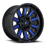 Fuel D646 HARDLINE GLOSS BLACK BLUE TINTED CLEAR 20x12 8x165.1 Wheels | Offset: -44 | Backspace: 8.23 | Bore: 125.1