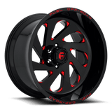 Fuel D638 VORTEX GLOSS BLACK RED TINTED CLEAR 20x12 8x165.1 Wheels | Offset: -44 | Backspace: 8.23 | Bore: 125.1