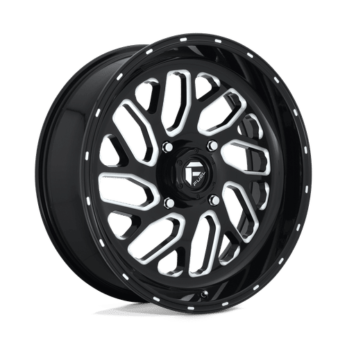 Fuel D581 GLOSS BLACK MILLED 20x7 4x137 Wheels | Offset: 13 | Backspace: 4.51 | Bore: 110.1