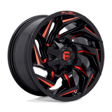 Fuel D755 GLOSS BLACK MILLED WITH RED TINT 22x10 6x135/6x139.7 Wheels | Offset: -18 | Backspace: 4.79 | Bore: 106.1