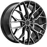 Sentali Street SS2 Gloss Black Machined Face 19x8.5 5x114.3 Wheels | Offset: 35 | Backspace: 6.25 | Bore: 73.1