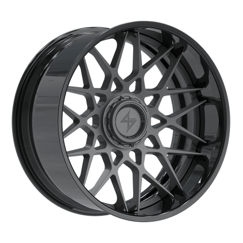 SENTALI BFX BFX5 Gloss Black Lip / Gun Metal Centre 22x10 8x165.1/8x170 Wheels | Offset: -24 | Backspace: nan | Bore: 125.2