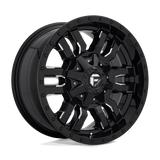 Fuel D595 GLOSS BLACK MILLED 18x9 8x180 Wheels | Offset: 20 | Backspace: 5.79 | Bore: 124.2