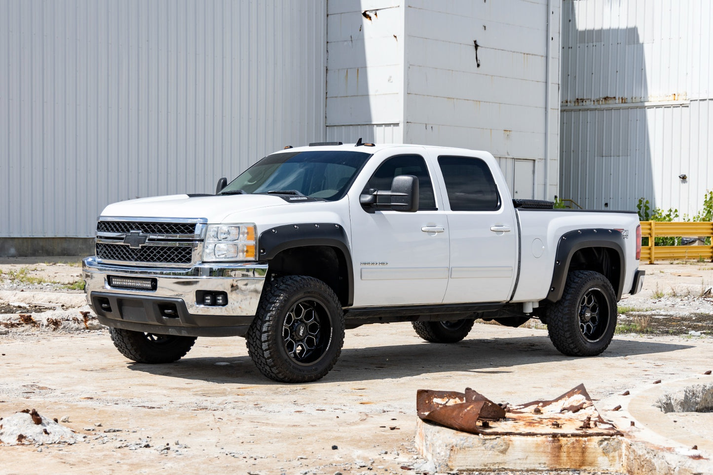 Pocket Fender Flares | 6'7" &amp; 8' Bed | GCN Victory Red | Chevy Silverado 1500/2500HD/3500HD (07-14)