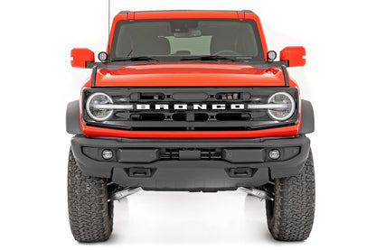 LED Light Kit | Ditch Mount | 3.5" Black Round Pair | Amber DRL | Ford Bronco (21-23)