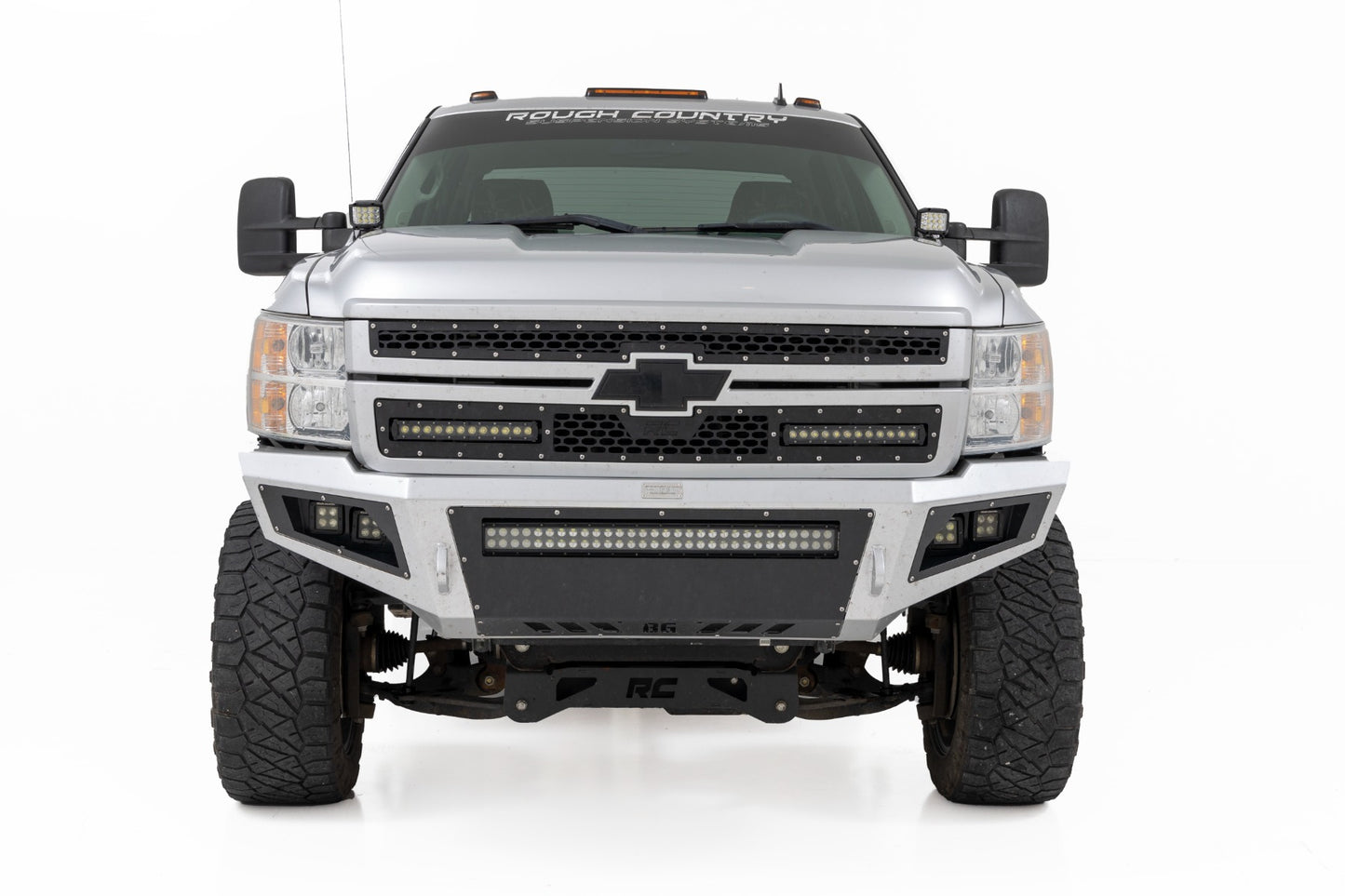 LED Light | Ditch Mount | 2" Black Pair | White DRL | Chevy 1500 (2007-2013)