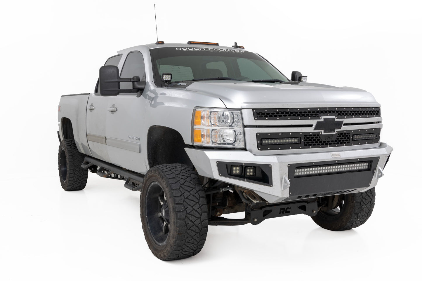 LED Light | Ditch Mount |  3" OSRAM | Wide | Chevy 1500 & Chevy/GMC 2500HD/3500HD (07-14)