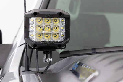 LED Light | Ditch Mount | 2" Black Pair | Spot | Chevy 1500 (2007-2013)