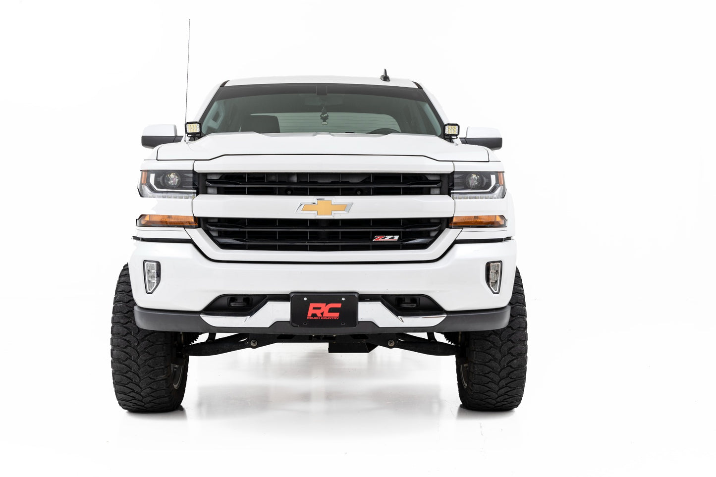 LED Ditch Light Kit | 2in Black Pair | Flood | Chevy/GMC 1500 (14-18)