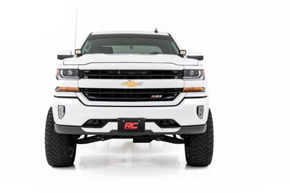 LED Ditch Light Kit | 2in Black Pair | Amber DRL | Chevy/GMC 1500 (14-18)