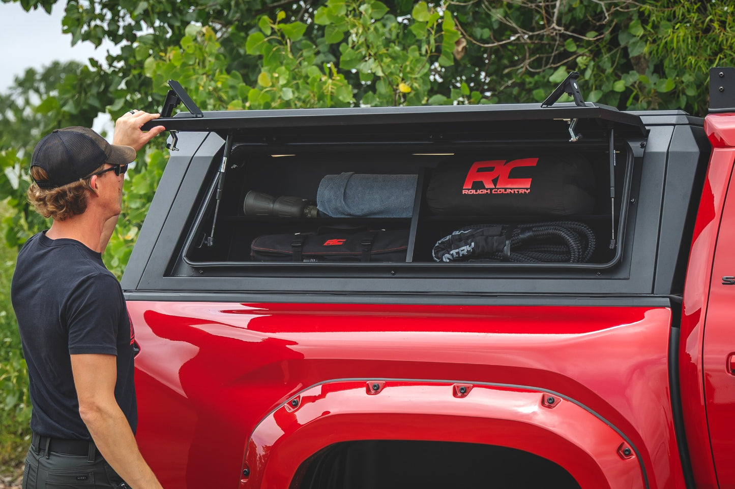 Bed Cap Side Shelf Storage Bin | Passengers Side | Toyota Tacoma (24-25)