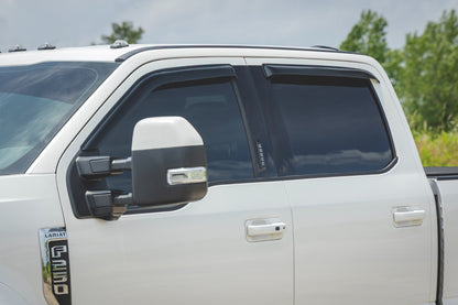 Side Window Deflectors | Tape On Rain Guard | Ford F-150 (17-24) F-250 (15-24)