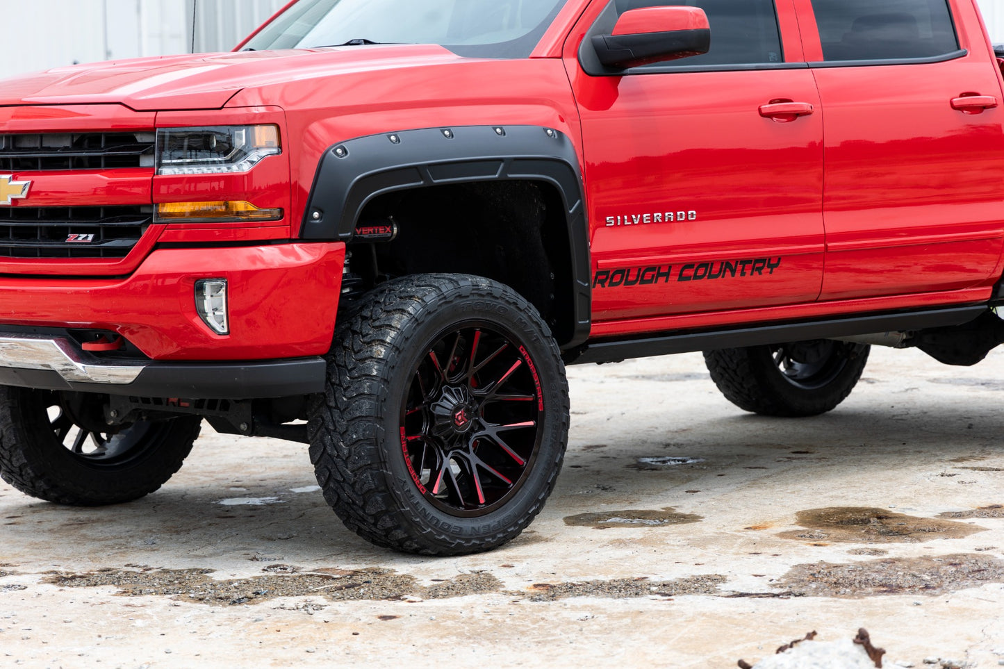 Fender Flares | Defender | 6'7" &amp; 8' Bed | G7J Rainforest Green | Chevy Silverado 1500 (14-18)