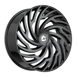 AZARA AZA-536GB Gloss Black 22x8.5 5x114.3/5x120 Wheels | Offset: 38 | Backspace: 6.25 | Bore: 74.1