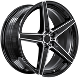 Sentali Street SS4 Gloss Black Machined 20x10.5 5x115 Wheels | Offset: 20 | Backspace: 6 | Bore: 71.6
