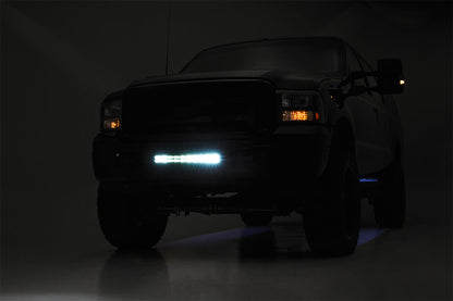 LED Light Kit | Bumper Mount | 2" Black Dual Row | White DRL | Ford Super Duty (05-07)