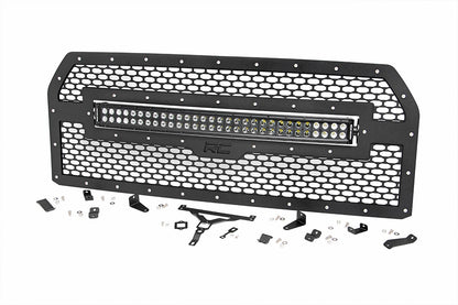 Mesh Grille | 30" Dual Row LED | Black | Ford F-150 2WD/4WD (15-17)