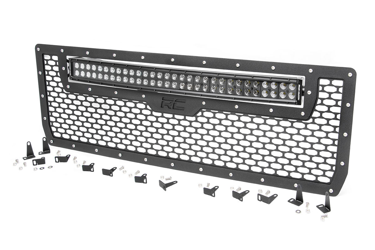 Mesh Grille | 30" Dual Row LED | Black | GMC Sierra 1500 (14-15)