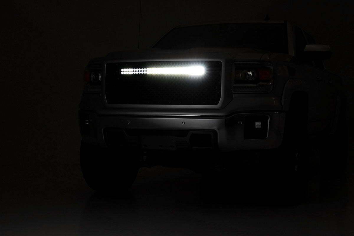 Mesh Grille | 30" Dual Row LED | Black | GMC Sierra 1500 (14-15)