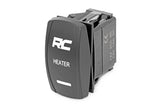 Rocker Switch | Cab Heater | 2x1 with Logo | Blue Back Light