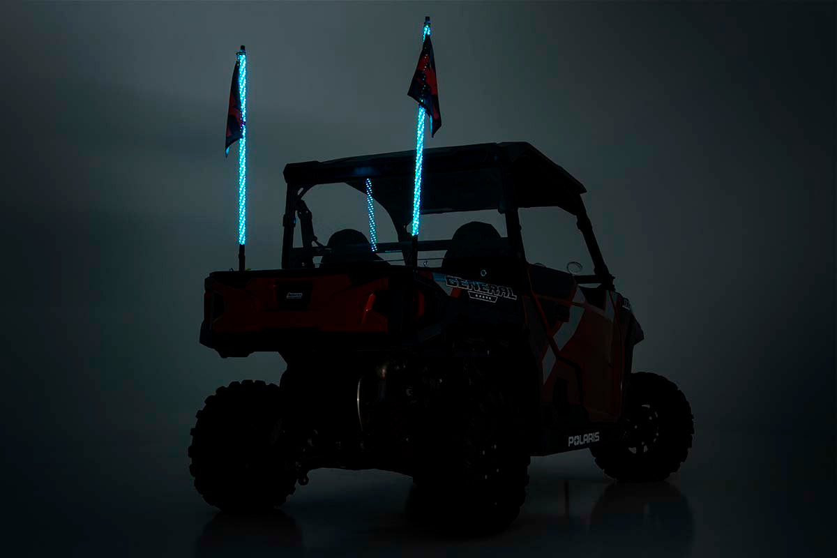 Multi-Color LED | Whip | 4' Long | Pair