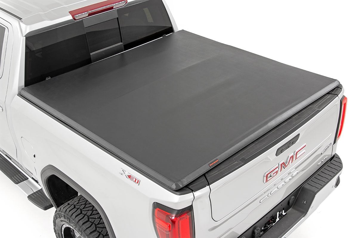 Soft Tri-Fold Bed Cover | 5'10" Bed | Chevy/GMC Sierra/Silverado 1500 (19-25)
