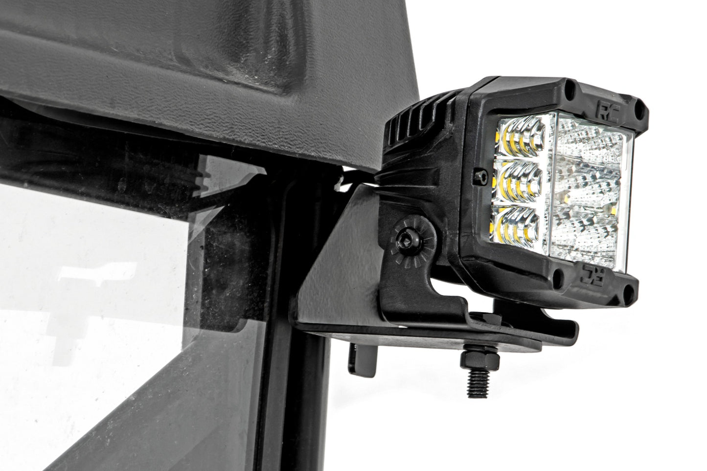 LED Light | RR Cage Mount | 2" Chrome Pair | Wide Angle | Polaris Ranger 1000/Ranger XP 900/1000