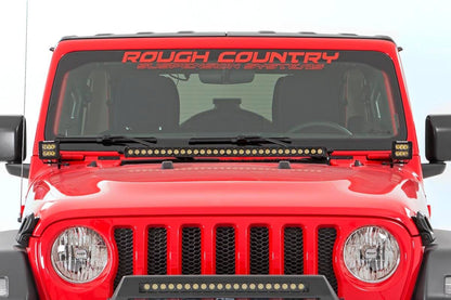 Jeep 30-inch LED Hood Kit (18-21 Wrangler JL 20-21 Gladiator JT | Spectrum-Series)