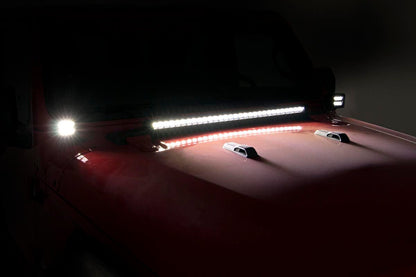 Jeep 30-inch LED Hood Kit (18-21 Wrangler JL 20-21 Gladiator JT | Spectrum-Series)