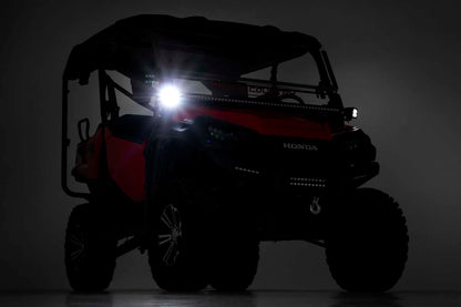 LED Light | Cage Mount | 2" Black Pair | Amber DRL | Honda Pioneer 1000/1000-5