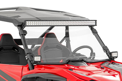 LED Light | Cage Mount | 2" Chrome Pair | Wide Angle | Honda Talon 1000