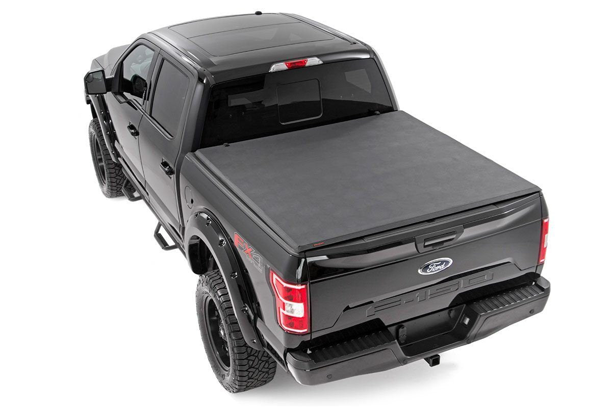 Bed Cover | Tri Fold | Soft | 5'7" Bed | Ford F-150 (15-20)/Raptor (17-20)