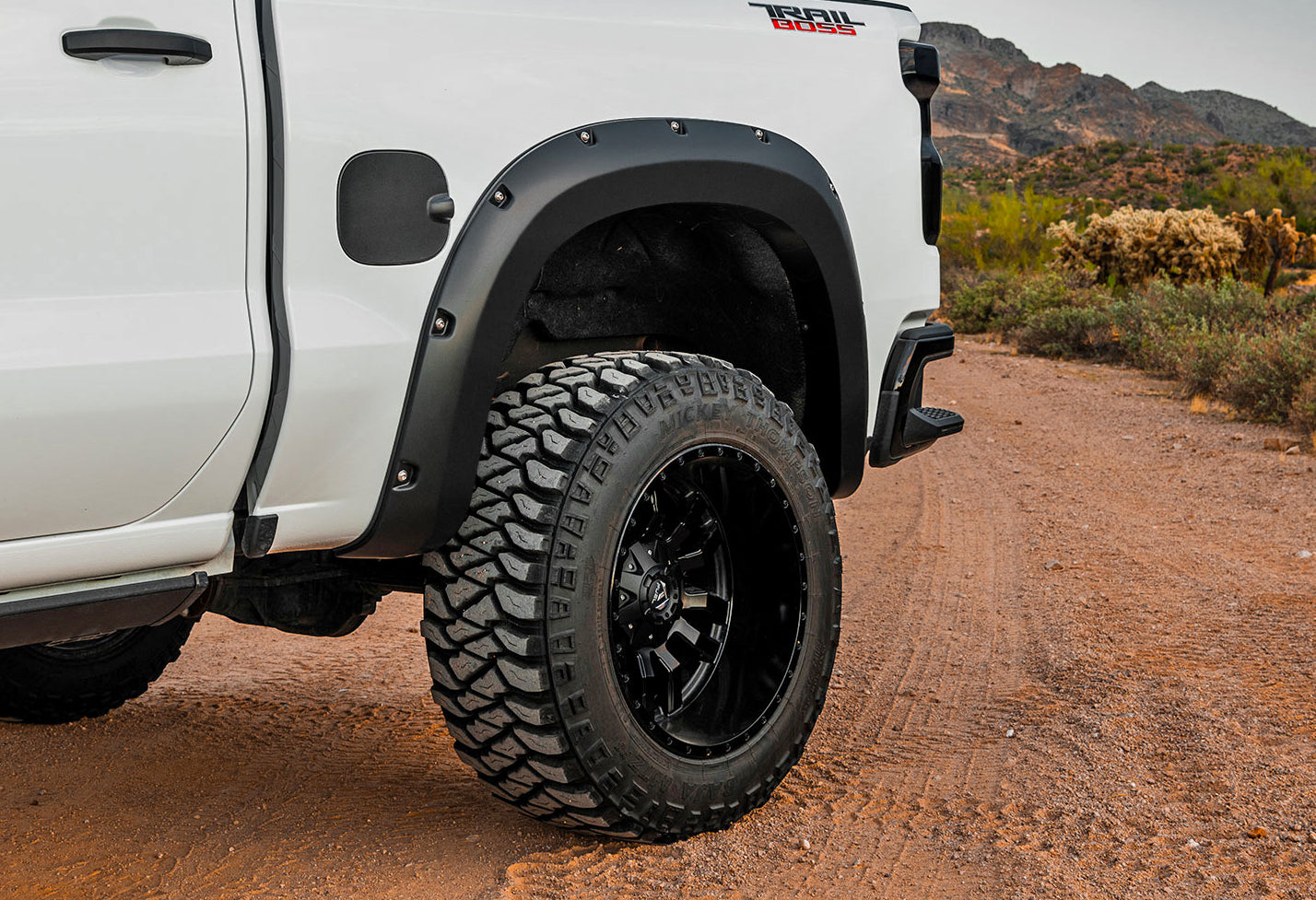 Pocket Fender Flares | GB8 Mosaic Black | Chevy Silverado 1500 2WD/4WD (2022-2024)