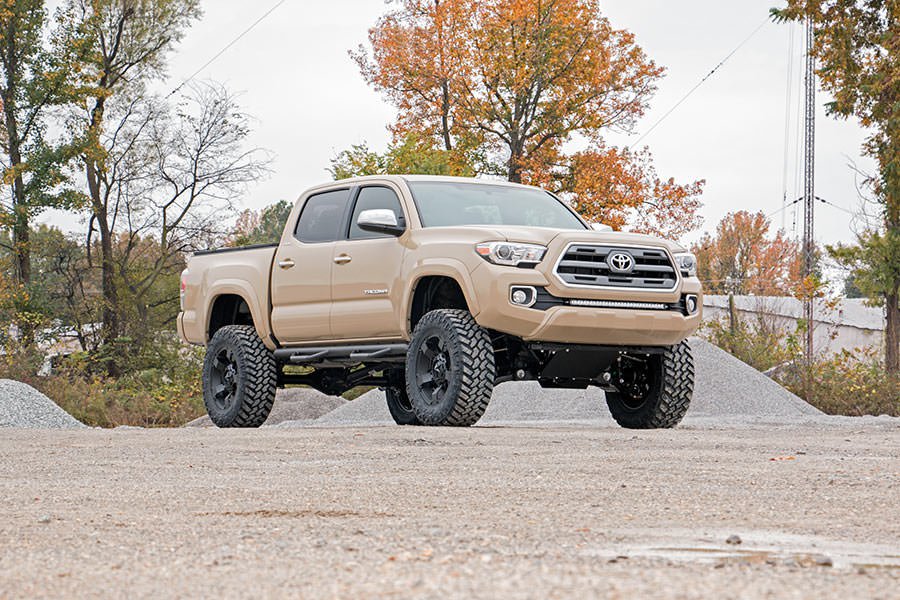 LED Light | Lower Grille Mnt | 30" Black Single Row | White DRL | Toyota Tacoma (16-23)