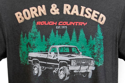 Rough Country T-Shirt | Born & Raised | Black | 3XL