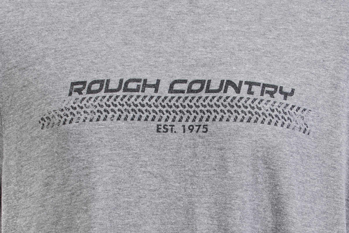 Rough Country T-Shirt | Horizontal Tread | Grey | XL