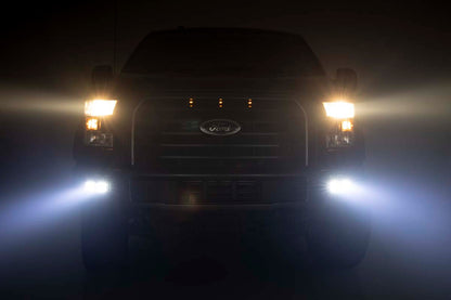 LED Light Kit | Fog Mount | Dual 2" Black Pairs | SAE | Ford F-150 (15-17)