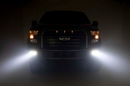 LED Light Kit | Fog Mount | Dual 2" Black Pairs | Spot/Flood | Ford F-150 (15-17)