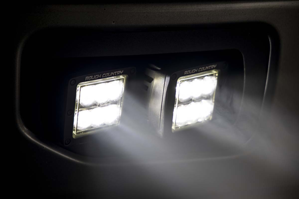 LED Light Kit | Fog Mount | Dual 2" Black Pairs | SAE | Ford F-150 (15-17)