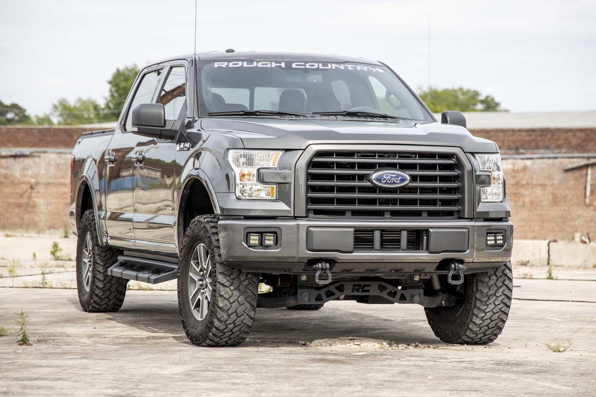 LED Light Kit | Fog Mount | Dual 2" Black Pairs | SAE | Ford F-150 (15-17)