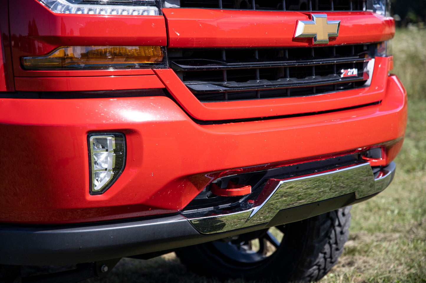 Tow Hooks | Forged | Red | Chevy Silverado 1500 2WD/4WD (2014-2018)