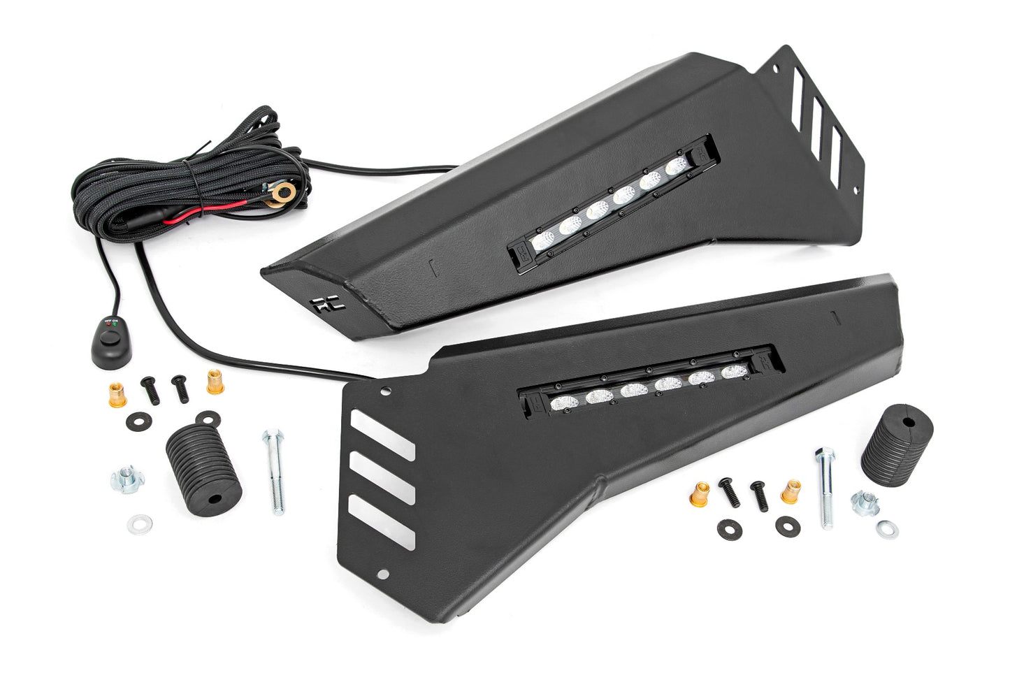 Bumper Wings | 6" Black Slimline LED Pair | Polaris Ranger 1000/Ranger XP 900/1000