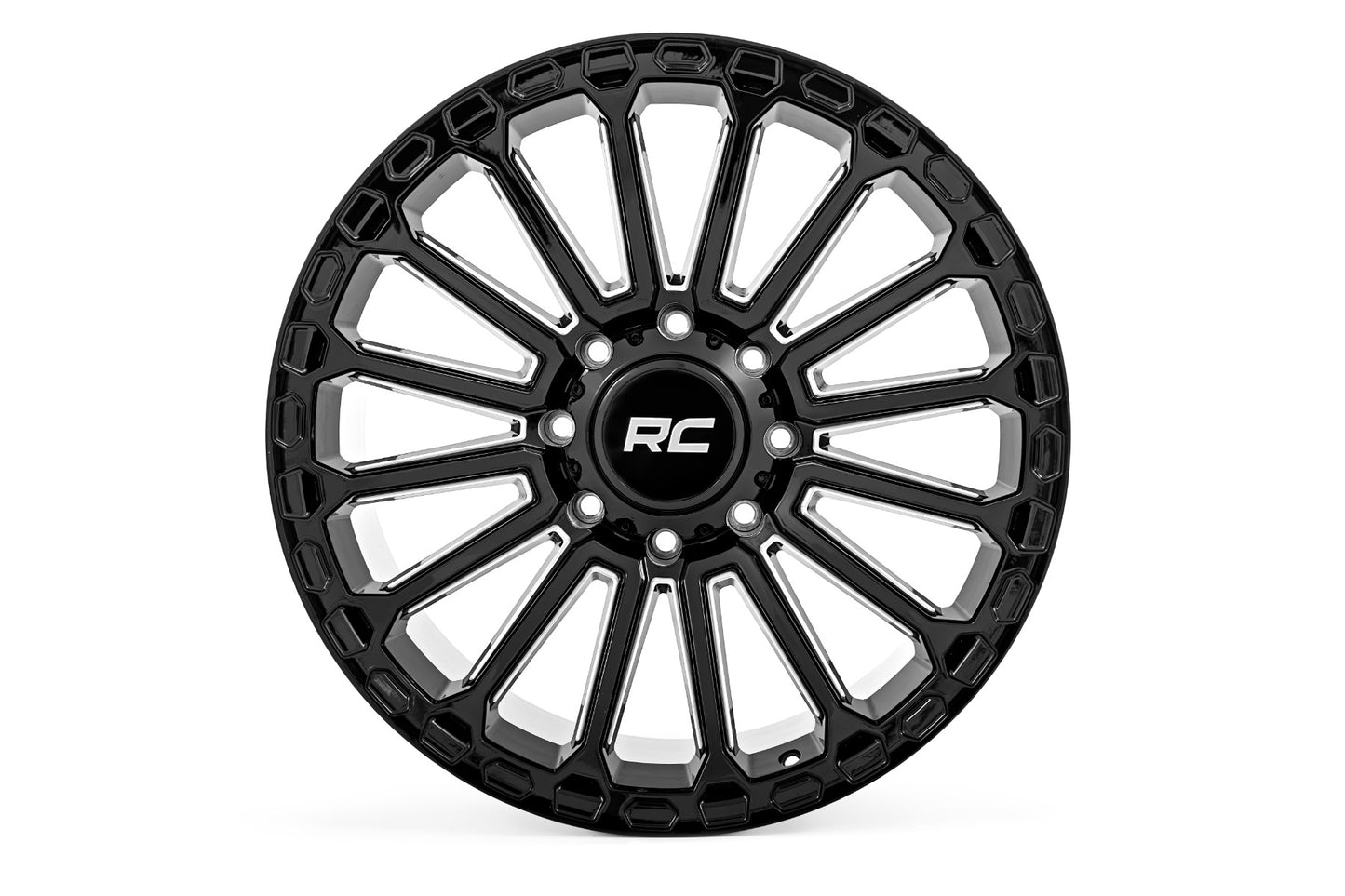 Rough Country 97 Series Wheel | One-Piece | Gloss Black | 22x10 | 6x135 | -19mm