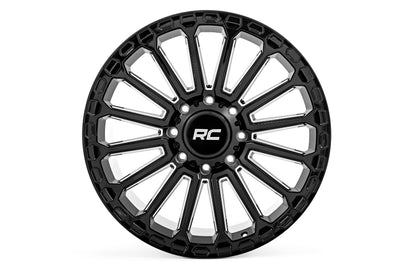 Rough Country 97 Series Wheel | One-Piece | Gloss Black | 20x10 | 6x5.5 | -18mm